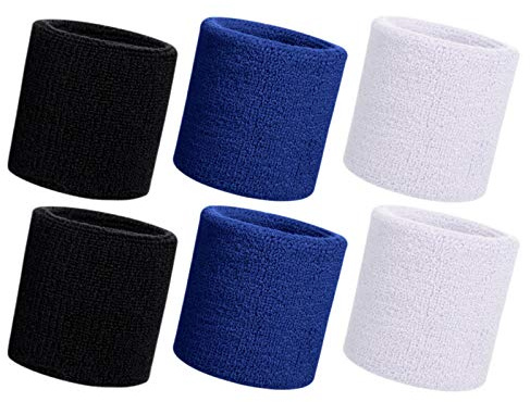 HANERDUN Schweißband Handgelenk schweissband Absorbierende Schweißbänder | Schweißband Handgelenk, Schweissband, Schweißbänder Arm, Frottee Wristband, Herren Damen, Sport Laufen Fahrrad Joggen Tennis