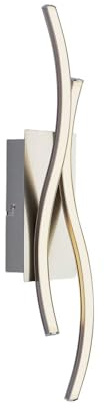 Lindby LED Wandleuchte, Wandlampe Innen Safia (Modern) in Alu aus Aluminium (1 flammig) - Wandstrahler Wandbeleuchtung Schlafzimmer/Wohnzimmer Wohnzimmerleuchte