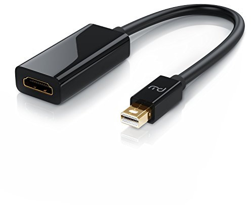 CSL - Mini DisplayPort zu HDMI 4k Adapter Kabel - MiniDP auf HDMI Konverterkabel - bis zu 4K Ultra HD 2160p 60Hz - 2.0 - HDR fähig - schwarz