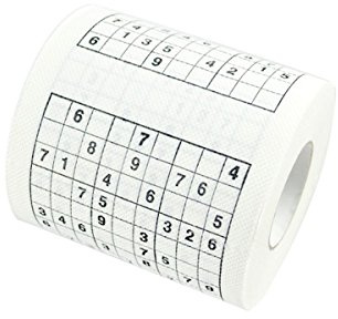 OUNONA Toilettenpapier Sudoku rtsel Klopapier Lustige Tissue