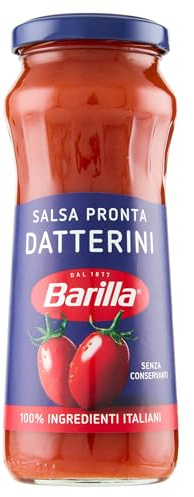 Barilla Sugo con Pomodori Datterini e Olio di Oliva, Salsa Pronta Classica, Senza Glutine - 300 gr