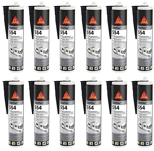 12 x Sikaflex 554 Caravan weiß 300ml STP-Klebstoff Industrie