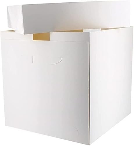 Cake N Bake 5 x 12 Inch Cake Box White with Lids… (10 x 12x12x12 Inch (Extra Tall))