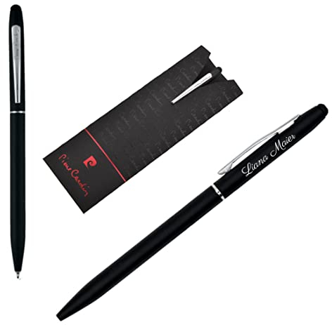 Pierre Cardin® ADELINE Kugelschreiber mit Gravur | Premium Stift Etui | blaue Mine | edel | personalisiertes Geschenk | Namen | graviert | Jahrestag | Geburtstag