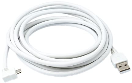 System-S 3m Micro USB 2.0 Kabel gewinkelt 90 Grad Winkelstecker (Links/Male)