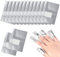 Qufiiry 100 Pcs Papillotes en Aluminium, Tampons Dissolvants pour Vernis à Ongles en Aluminium, Feuille d'aluminium Dissolvant, Papillotes Vernis Semi Permanent, pour Retirer À Ongles Le Gel Ongle