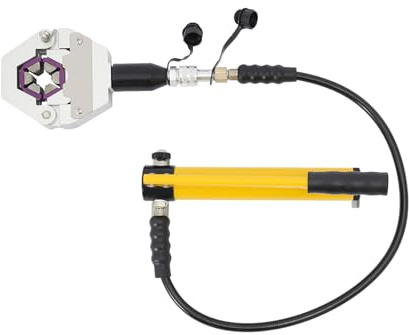 TuliperMood Crimpatrice per tubo idraulico, aria condizionata tubo pressa, strumento di crimpatura, kit di crimpatura idraulica, condizionatore d'aria Repaire