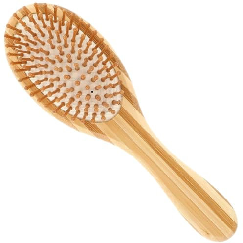 Kandid Bamboo Hairbrush | Eco-Friendly Wooden Detangling Brush for All Hair Types | Anti-Frizz, Scalp Massage & Hair Growth Stimulation | Gentle, Lightweight & Durable | Ideal for Men, Women & Kids