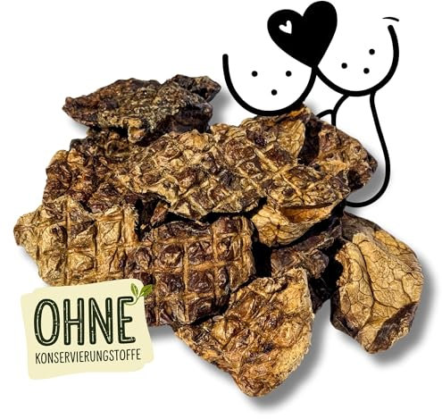 Naturbiss Rinderlunge für Hunde getrocknet 800 g – 100% natürlich, auf Jede Größe zuschneidbar, reich an Protein und gesunden Fetten, ideal für Training und Sensible Hunde - ohne künstliche Zusätze