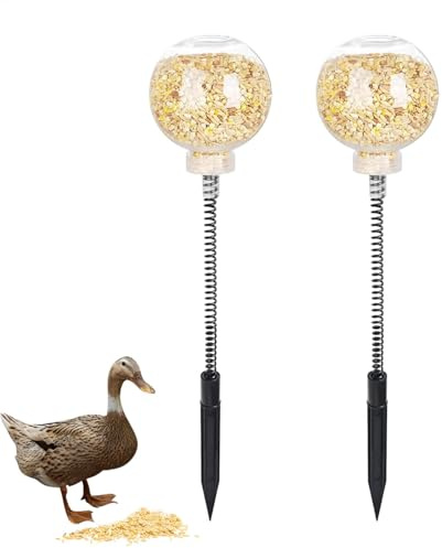 per pollaio – Giocattolo da picnic per pollo, 2 dispenser per cibo a dondolo | Versatile alimentatore per pollame, distributore di cibo per pollo, dispenser di cibo per pollo, divertente