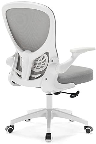Ergonomischer Kinder-Schreibtischstuhl für Jungen, Mädchen und Jugendliche, höhenverstellbarer Drehstuhl mit Rollen und Armlehne, ideal für Computer, Schlafzimmer, Büro, Arbeitszimmer (grau)