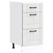 vidaXL lucca white engineered wood kitchen base cabinet - sleek modern design with adjustable feet, ample storage space, dimensions 40x46x81.5 cm