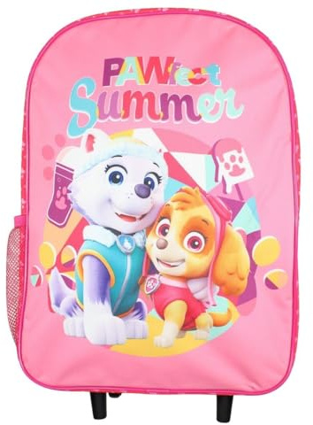 Trolley Paw Patrol 40x30x13 – Sac à Roulettes Disney – Pratique et Stylé – Größe Einheitsgröße – Rosa