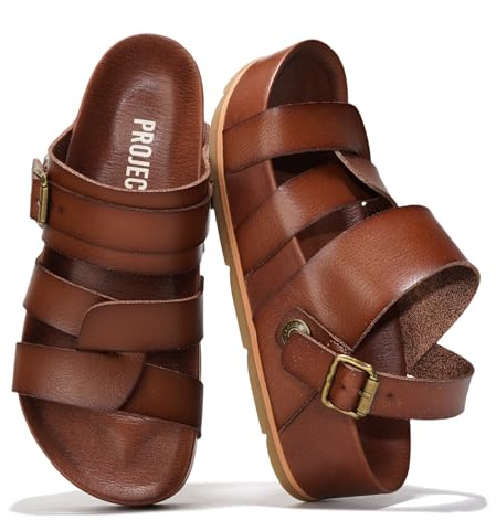 Project Cloud Platform Sandals Women – Strappy Wedges with Comfortable Plush & Soft Insole – Lightweight & Non Slip Platform Sandals for Women 2026 (Proud,CLAY,6.5)