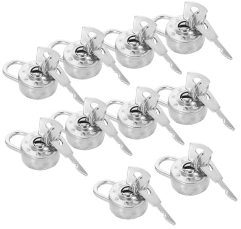 Genérico 1 Juego De Mini Candados Redondos Con Llaves, Cerraduras Pequeñas De Estilo Vintage, Mini Candados Con Llaves, Casillero Con Cerradura, Cerraduras Para Taquillas