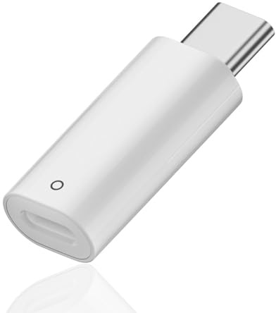Adapter für Apple Pencil 1 auf USB C, Ladeadapter für Apple Pencil 1 USB C auf Lightning, Charging Adapter für Apple Pen, Kompatibel mit iPad 10. Gen und iPad 11. Gen, Bluetooth-Kopplung Unterstützt