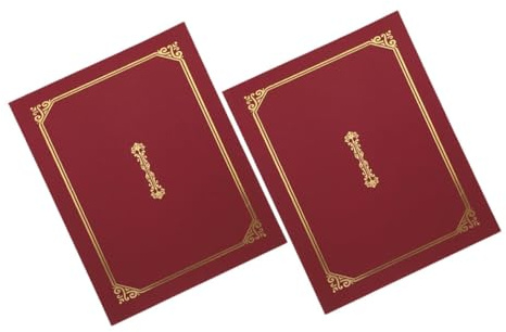 ARTIBETTER 2 Pièces Couverture du certificat Graduation Université en certificats de fin d'études Titulaires porte-rouleau certificat couvre petit diplômé dossiers de récompense Papier