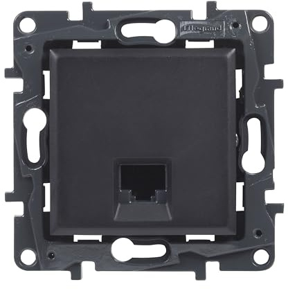 Legrand 398258 RJ45 Socket CAT6 UTP for Flush-Mounted Installation Niloé Step Series Anthracite