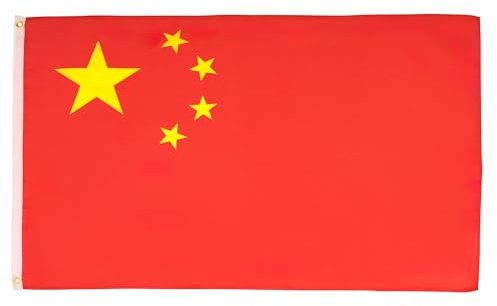 AZ FLAG Set da 2 Bandiere Cina 90x60 cm Cinese Poliestere 100D 2 Occhielli
