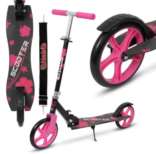 Habib Cityroller Tretroller Kinder ab 6 Jahre, XXL 205mm, klappbar, 100 kg