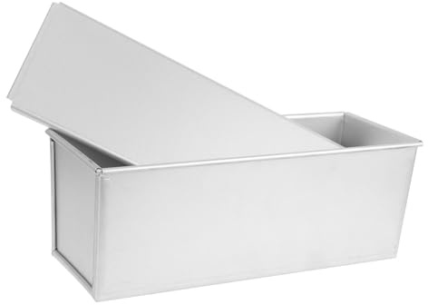 TOYANDONA Molde Para Pan Tapa Antiadherente 750g Molde Metálico Para Hornear Pan Sándwich Caja Portátil Para Cocina y Viaje
