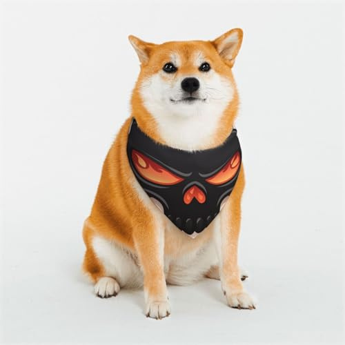 Hundehalstücher mit Totenkopf-Motiv für kleine, mittelgroße und große Hunde, weich und bequem, für Jungen und Mädchen, ideal für Haustiere