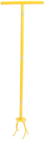 Bêche à Torsion Manuelle, bêche à Main avec Long Manche, cultivateur à Griffes pour Jardin, aérateur de Sol en Fer pour Plates-Bandes, pelouses, massifs de Fleurs et potagers