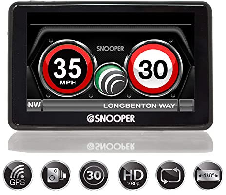 Snooper Speed Camera Detector MySpeed DVR G3 SC5900 Plus with Dash Cam Front - Speed Camera Detectors for Cars UK - Police Radar Detectors for Cars - Car Speed Limit Warning Device