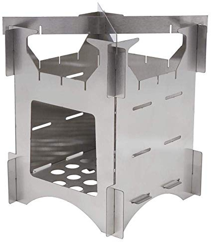 Poêle à bois, cuisinière à bois pliante en acier inoxydable portable Mini cuisinière pour camping en plein air voyage randonnée pique-nique
