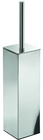 Gedy Ulisse Scopino WC Cromato, Misure e Peso: 39,7X8,1X8,1 CM & 1,56 kg, Scopettino WC Realizzato in Ottone, Scopino Bagno Design di R&S, 2 Anni di Garanzia