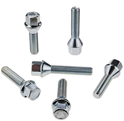 10 Radschrauben Radbolzen M12x1,5 Kegelbund SW17 Schaftlänge: 45mm für Stahl- und Alufelgen