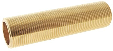 SOMATHERM FOR YOU, Tube fileté laiton brut à visser Mâle 20/27 - Longueur 10 cm - Sachet de 2 pièces - Raccord durable pour eau chaude/froide, idéal pour installations sanitaires