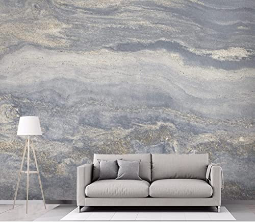 Blauer Strukturierter Marmor Fototapete 3D Wandbilder, 3D Fotodekor Gemälde Wandtapete Geeignet Für Wohnzimmer Und Schlafzimmer Tv-Hintergrund Wand Abziehen Und Aufkleben Wandfoto, 140(B) x70(H) cm