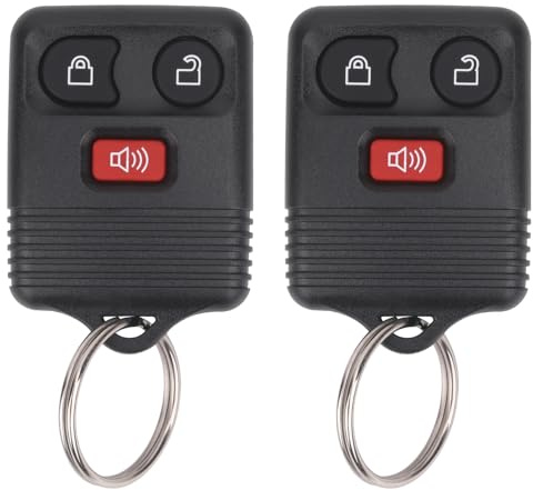 Vurkcy Keyless Entry Remote Key Fob Compatible with Ford F150 F250 F350 Escape Expedition Explorer Ranger, Lincoln, Mercury, Mazda and More, Replacement for CWTWB1U331 CWTWB1U345, 3 Button (Pack of 2)