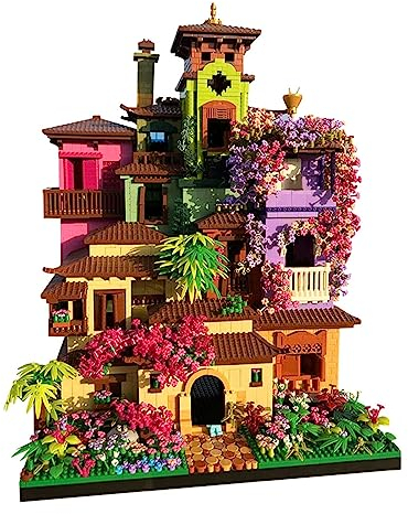 Magisches Blumenhaus Architektur Mini Baustein, 7080 Teile Blumenhaus Klemmbausteine Haus Modell, Modular Architektur Spielzeug Geschenk für Erwachsene und Jugendliche ab 16 Jahren