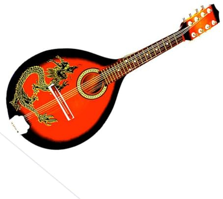 Mandolin Instrument Craft Spruce Mandolin Eight-String Gradient Red Black(Red1)
