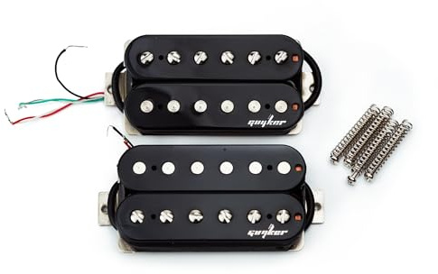 Guyker Electric Guitar Humbucker Pickups, Neck/Bridge Dual Coil Open Pickups Set Replacement Part, HBC-BK