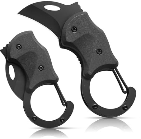 VIRENKNIFE Taschenmesser Klappmesser，Schlüsselanhänger Messer mit Karabiner，Paketöffner ，EDC Messer für Outdoor Camping