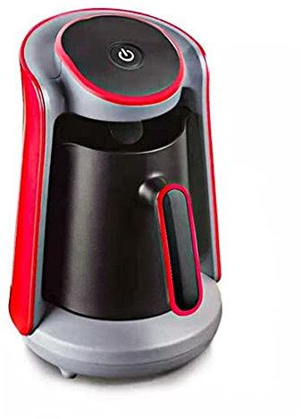 Macchina per caffè Automatica da 600 W, caffettiera elettrica Senza Fili, bollitore per caffè Moka, 220 V Portatile (Colore: Nero) (Rosso)
