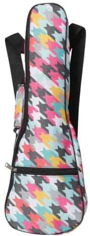 Minkissy Guitalele Ukulele Bag Waterproof Ukulele Storage Bag Oxford Cloth Electric Guitar Case Multi-Functional Carrying Pouch for Kids Adult 22.4 X 7.9 X 2.8 Inches