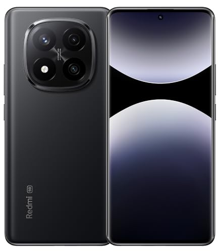 XIAOMI Redmi Note 14 Pro+5G Smartphone 12 + 512 GB 5110 mAh batteria 6,67 pollici Qualcomm SM7635 Snapdragon 7s Gen 3 senza caricatore, con NFC, nero