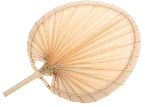 MERRYHAPY Vintage Abanico Portátil de Mano Chino Abanico de Palma Mano para Verano Refrigeración Silenciosa sin Electricidad para Fiestas Bodas y Decoración de Pared