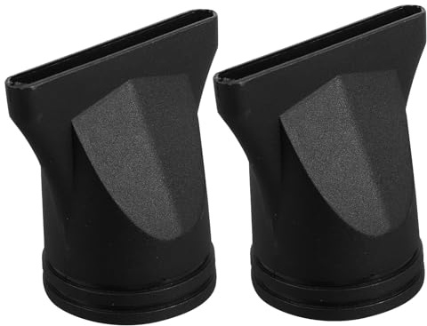 SHERCHPRY 2 pezzi Beccuccio Asciugacapelli Concentratore Nero Ugello Phon per Styling Preciso Asciugatura e Capelli Lucenti Accessorio Professionale per Salone e Uso Domestico