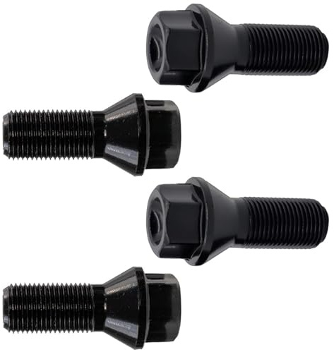 Radbolzen Schwarze Radbolzen Radmuttern Reifennabenzubehör Ersatzteil 36136774896 Kompatibel Mit Für F30 F31 F34 F80 M3 G20 G21 G28 G80
