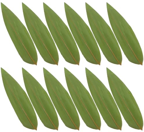 JECOMPRIS Décor de Feuille pour Assiette à Sashimi 100 Pcs, Feuille Verte | Petite Feuille de Sushi, Usage Pique-niques et Dressage de Table, Finition Soignée