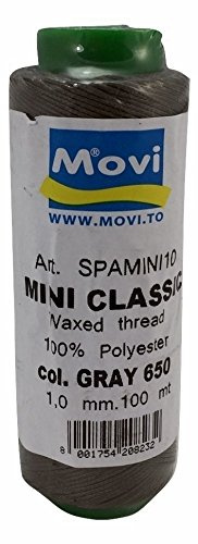 Spago cerato - spessore 1mm -100 mt - colore 650 Grey