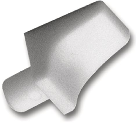 SECOTEC Bodenträger mit Winkel | Bohr ø 6 mm | Plattenträger zum Stecken | weiß | 20 Stück