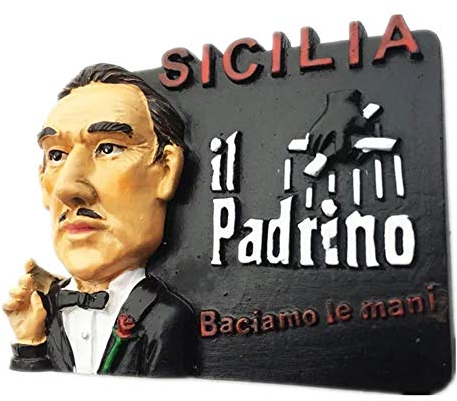 Kühlschrankmagnet Pate Sicilia Sicily Italien 3D Harz Kunsthandwerk Touristen Reise Stadt Souvenir Sammlung Brief Kühlschrank Aufkleber