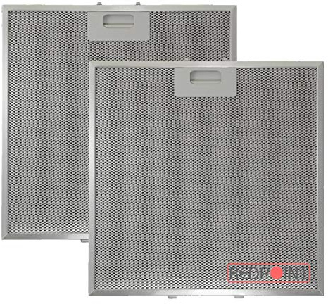 Lot de 2 filtres en aluminium pour hottes Elica 320 x 320 x 9 mm