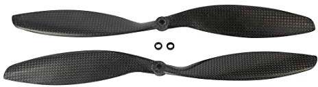 QWinOut 3k Carbon Fiber Propeller Cw CCW 8045 8047 9047 1045 1047 1147 1238 1245 1447 1555 CF Props for RC Quadcopter Hexacopter Multi Rotor UFO (8045, 1 Pair)